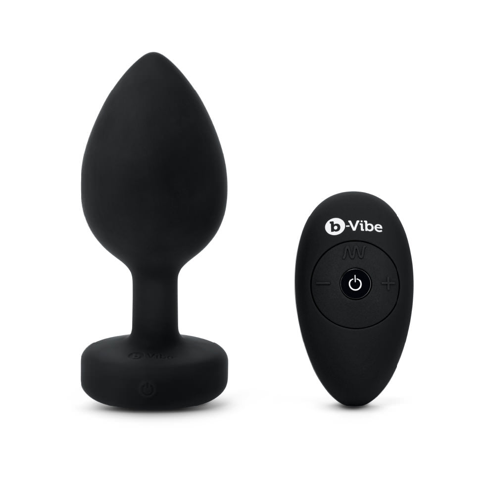 b-Vibe Vibrating Jewels Remote Control Butt Plug XXL - Black