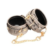 Spartacus Snake Print Ankle Cuffs - White