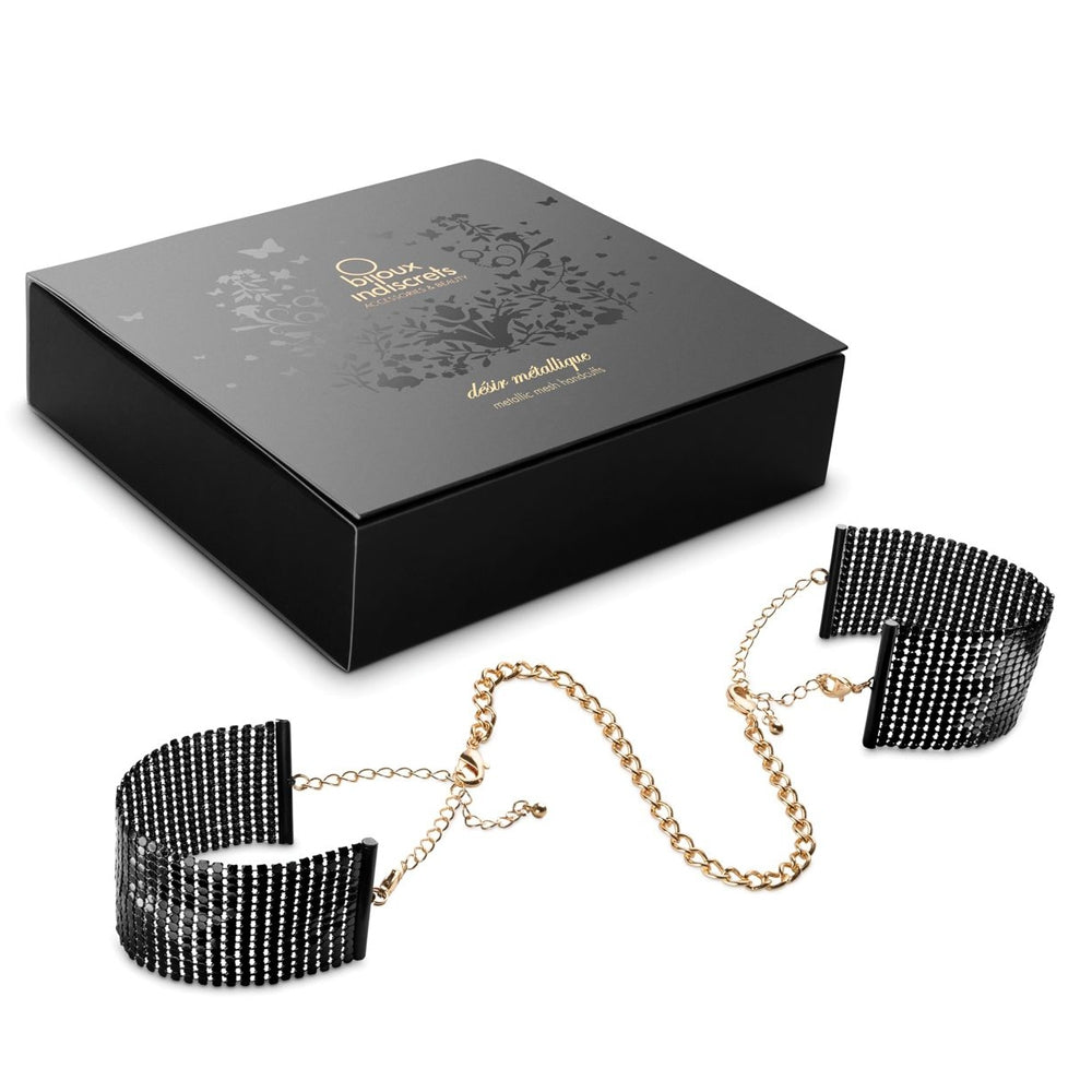 Bijoux Desir Metallique Black Handcuffs