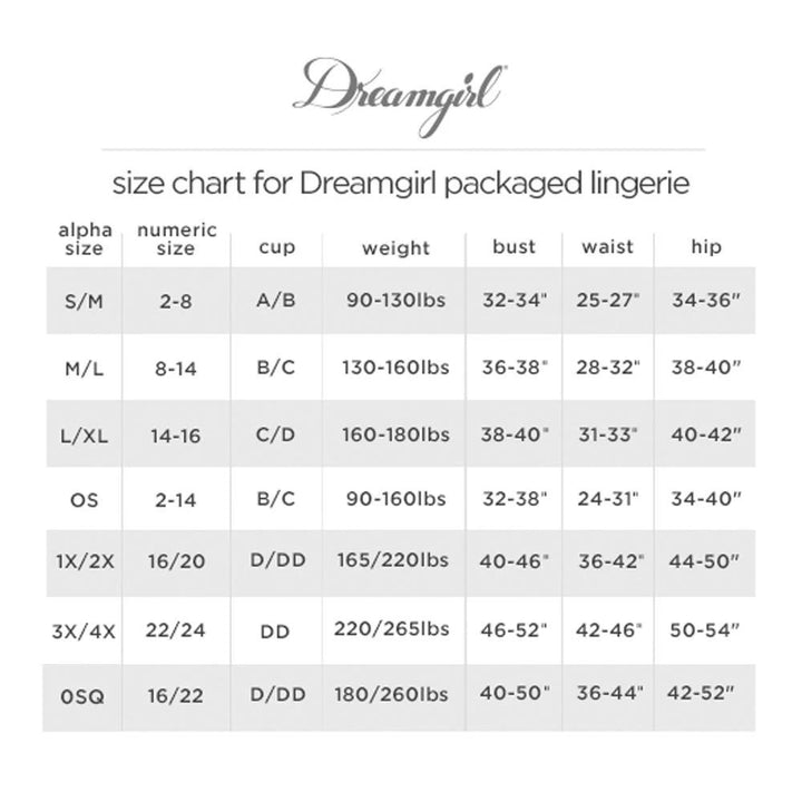Dreamgirl Fishnet & Lace Versatile Long-Sleeved Chemise Black 12246X