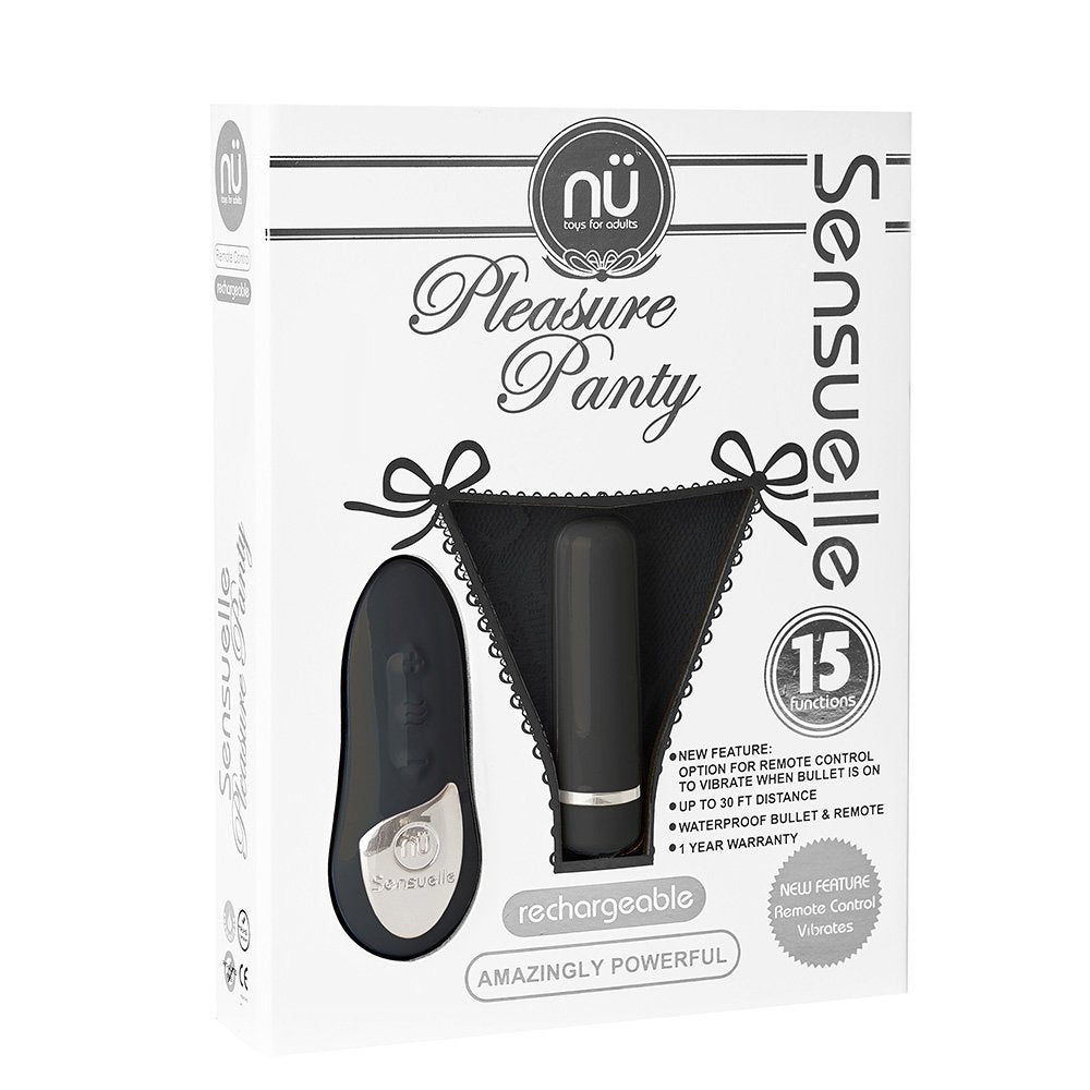 Nu Sensuelle Pleasure Panty - Black