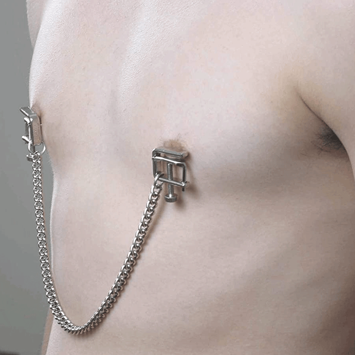 Spartacus Adjustable Press Nipple Clamps - Metal