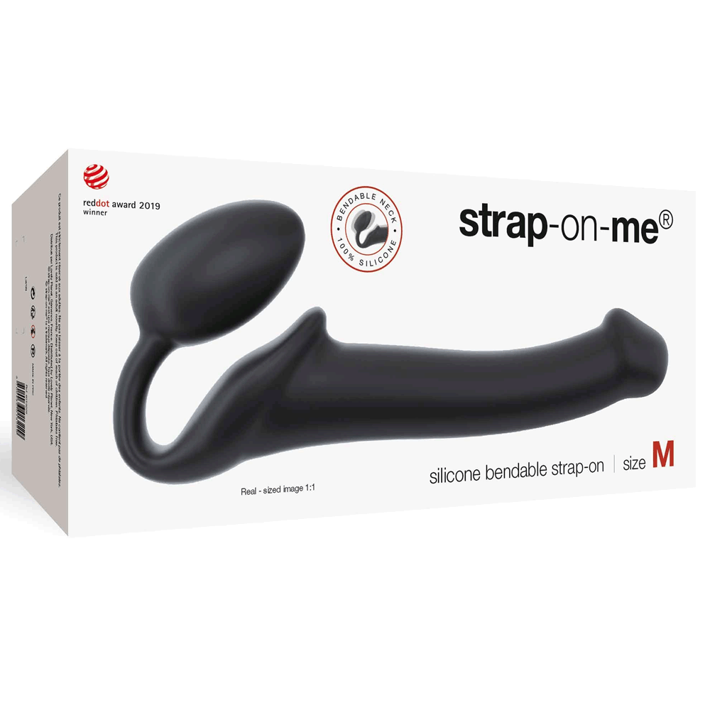 Strap On Me Strapless Bendable Black - Medium