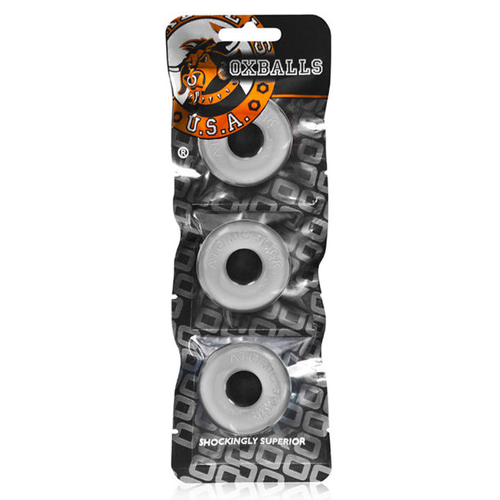 Oxballs Ringer Three Pack of Cock Rings - Clear
