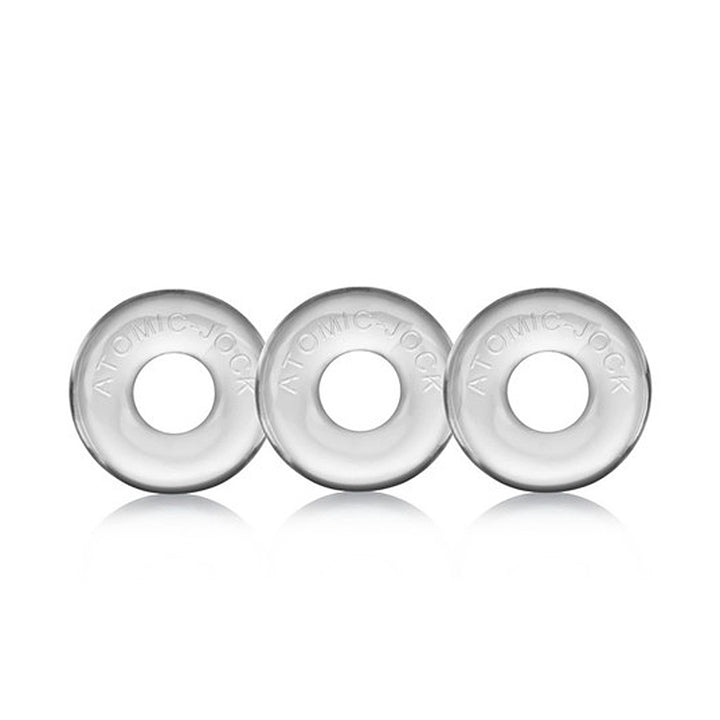 Oxballs Ringer Three Pack of Cock Rings - Clear