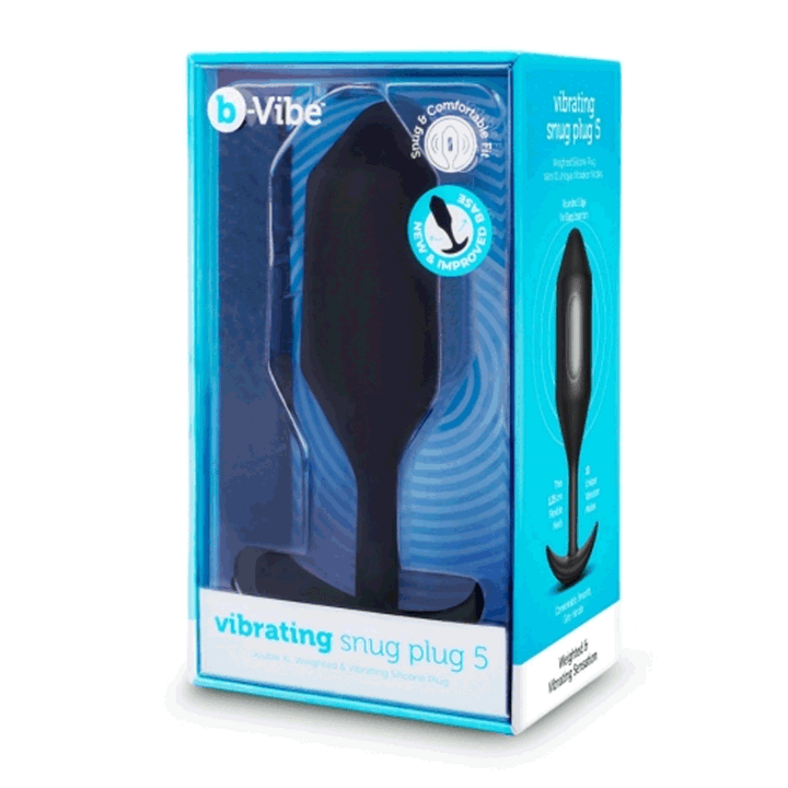 b-Vibe Vibrating Snug Plug 5 - Black