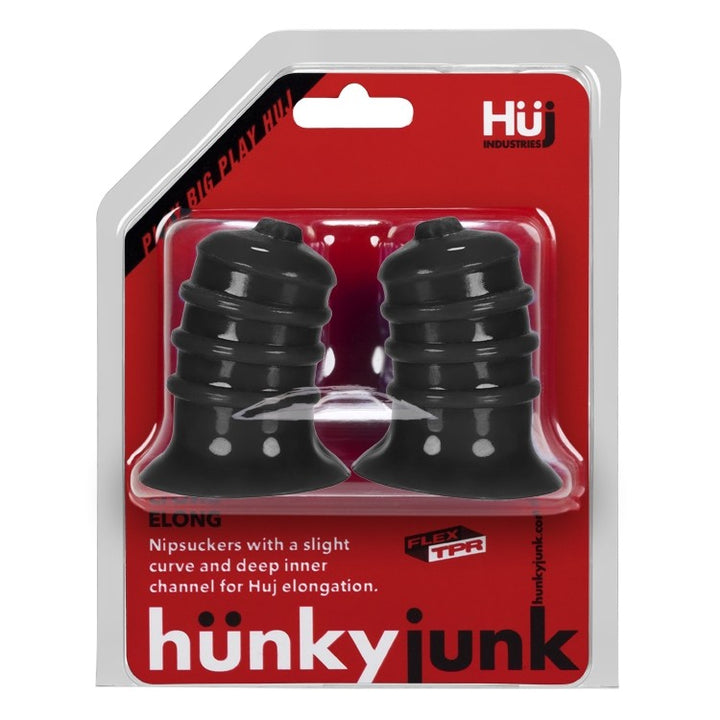 HunkyJunk Elong Wide Base Nipsucker - Tar