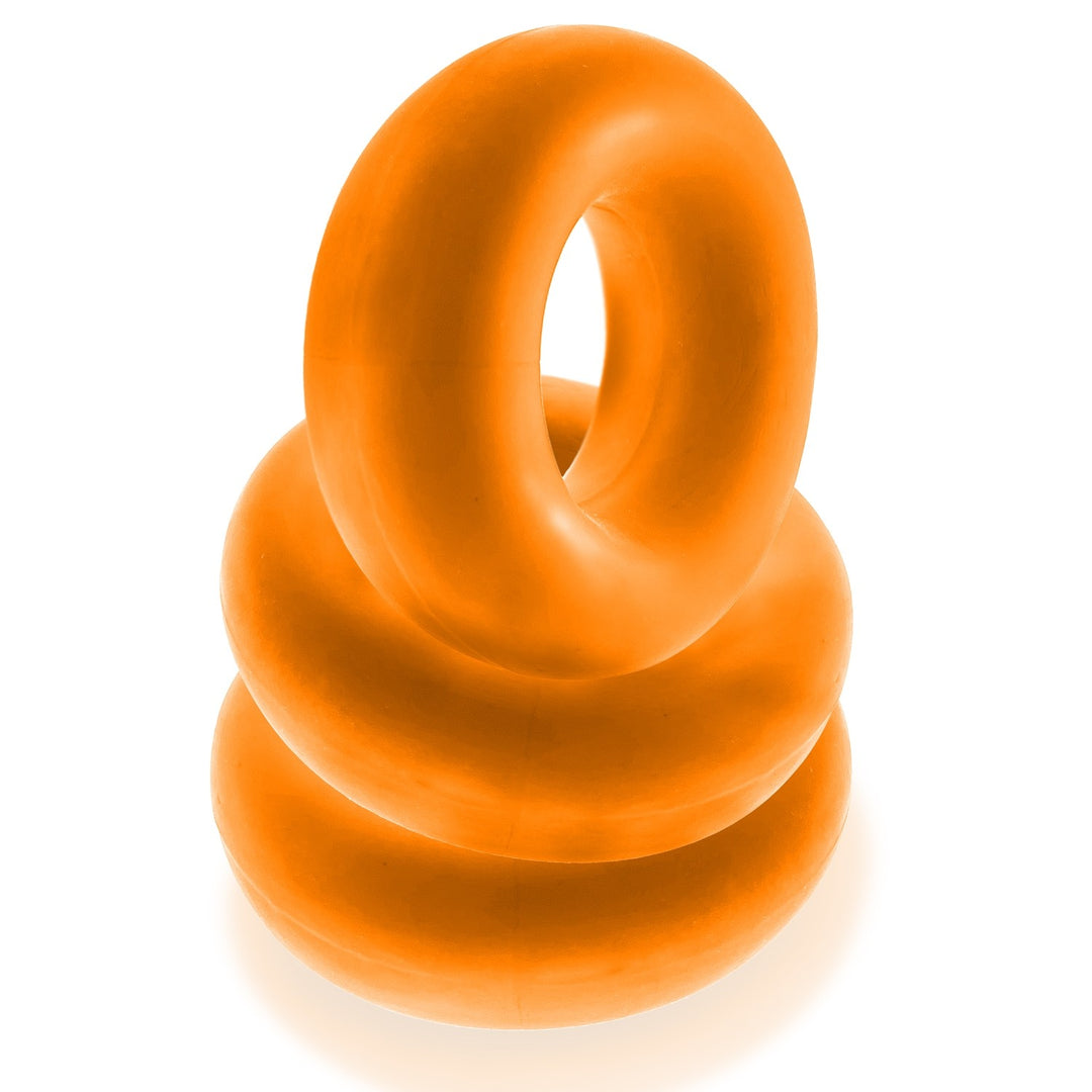 Oxballs Fat Willy Rings 3 Pack Jumbo C Rings - Orange