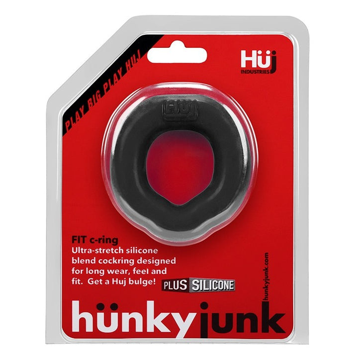 HunkyJunk Fit Ergo Longwear Cock Ring - Tar