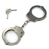 Heavy Duty Double Locking Handcuffs - Stainless Steel