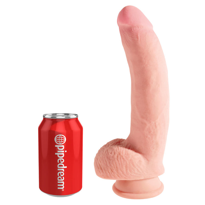 Pipedream King Cock Plus Triple Density Cock with Balls 10 Inch - Light