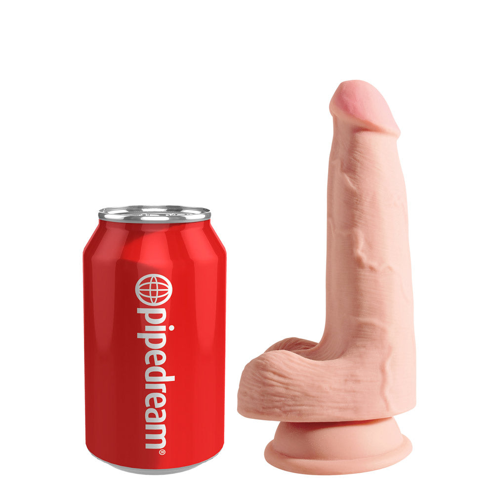 Pipedream King Cock Plus Triple Density Cock with Balls 5 Inch - Light