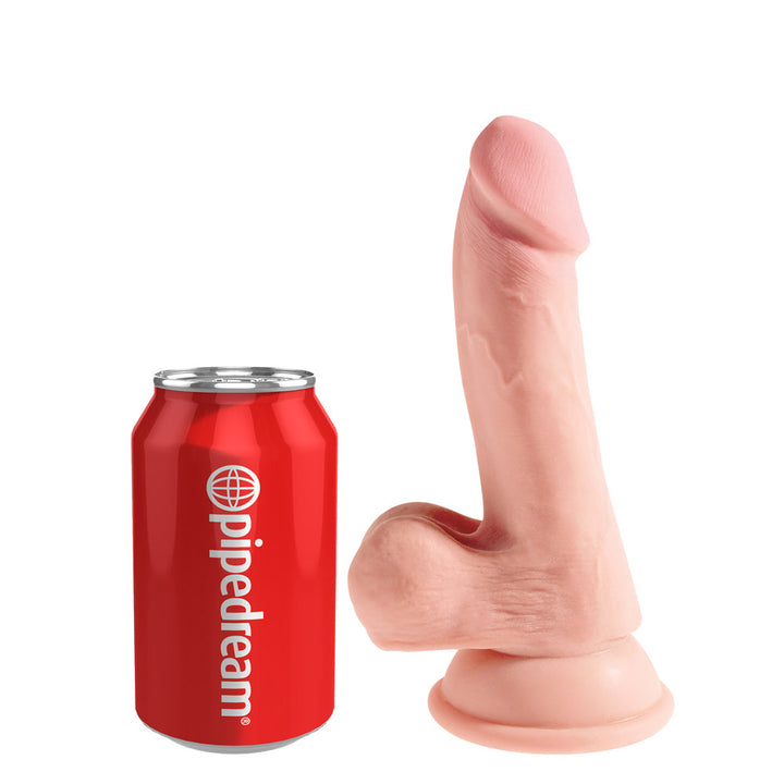 Pipedream King Cock Plus Triple Density Cock with Balls 6.5 Inch - Light
