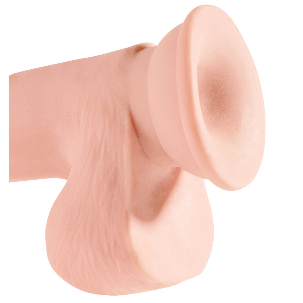 Pipedream King Cock Plus Triple Density Cock with Balls 7.5 Inch - Light