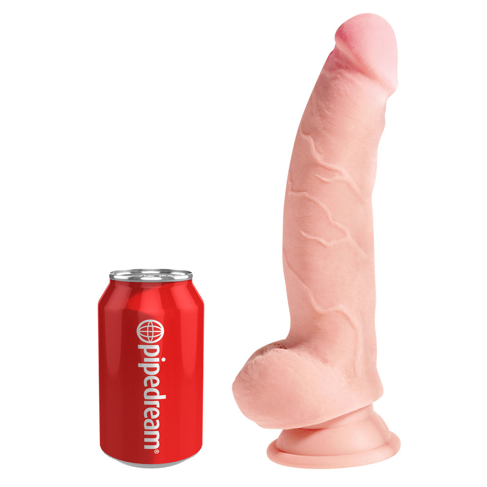 Pipedream King Cock Plus Triple Density Cock with Balls 8 Inch - Light