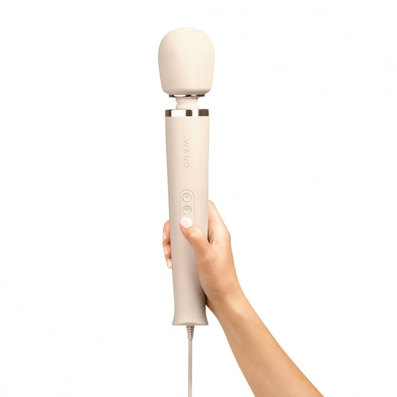 LE WAND ORIGINAL POWERFUL PLUG IN VIBRATING WAND MASSAGER - CREAM