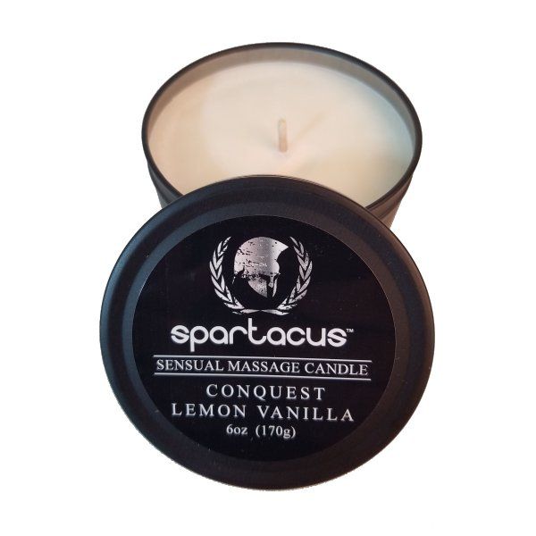 Spartacus Sensual Massage Candle - Conquest Lemon Vanilla