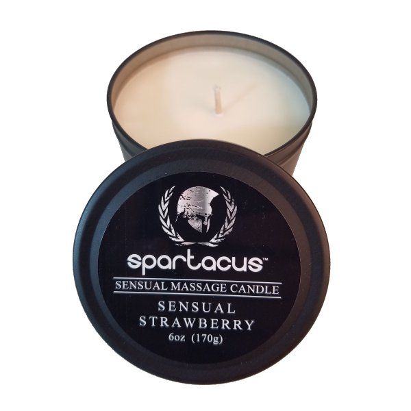 Spartacus Sensual Massage Candle - Sensual Strawberry