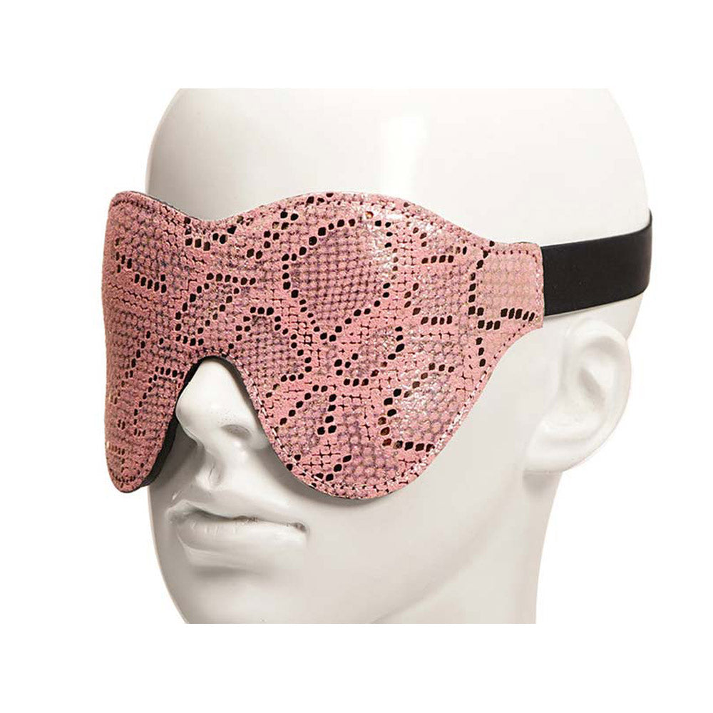 Spartacus Snake Print Blindfold - Pink