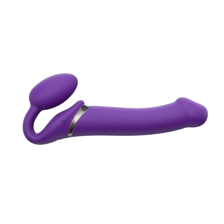 STRAP ON ME STRAPLESS BENDABLE REMOTE VIBRATING STRAP ON MEDIUM - PURPLE