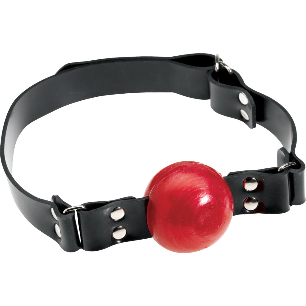 Spartacus Rubberline Ball Gag 2 Inch - Red