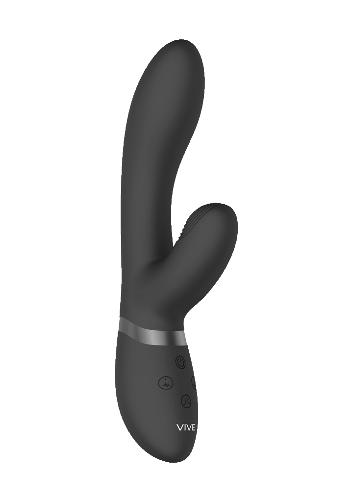 Shots Vive Kyra Pulse Clitoral Rabbit Vibrator - Black