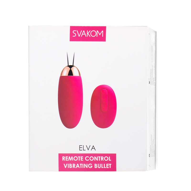 Svakom Elva Remote Control Egg - Plum Red