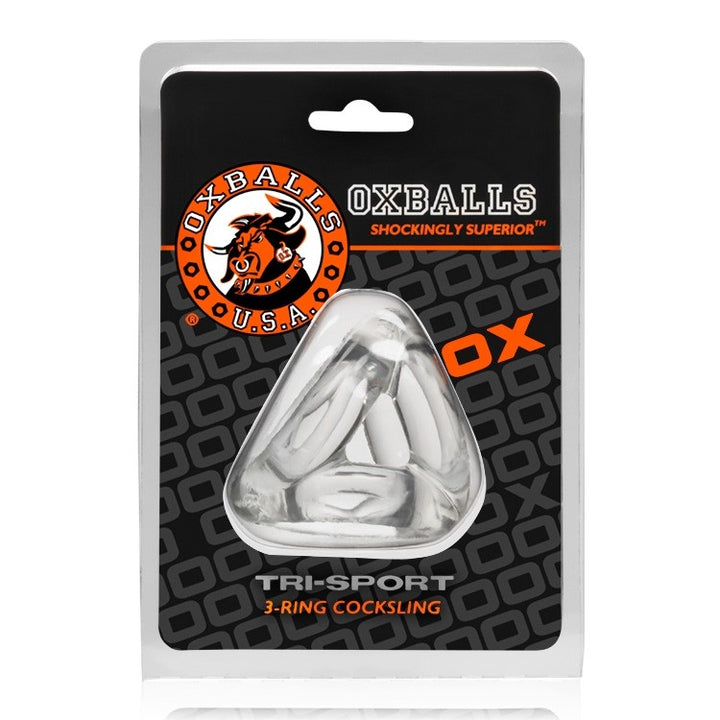 Oxballs Tri Sport Cockring - Clear