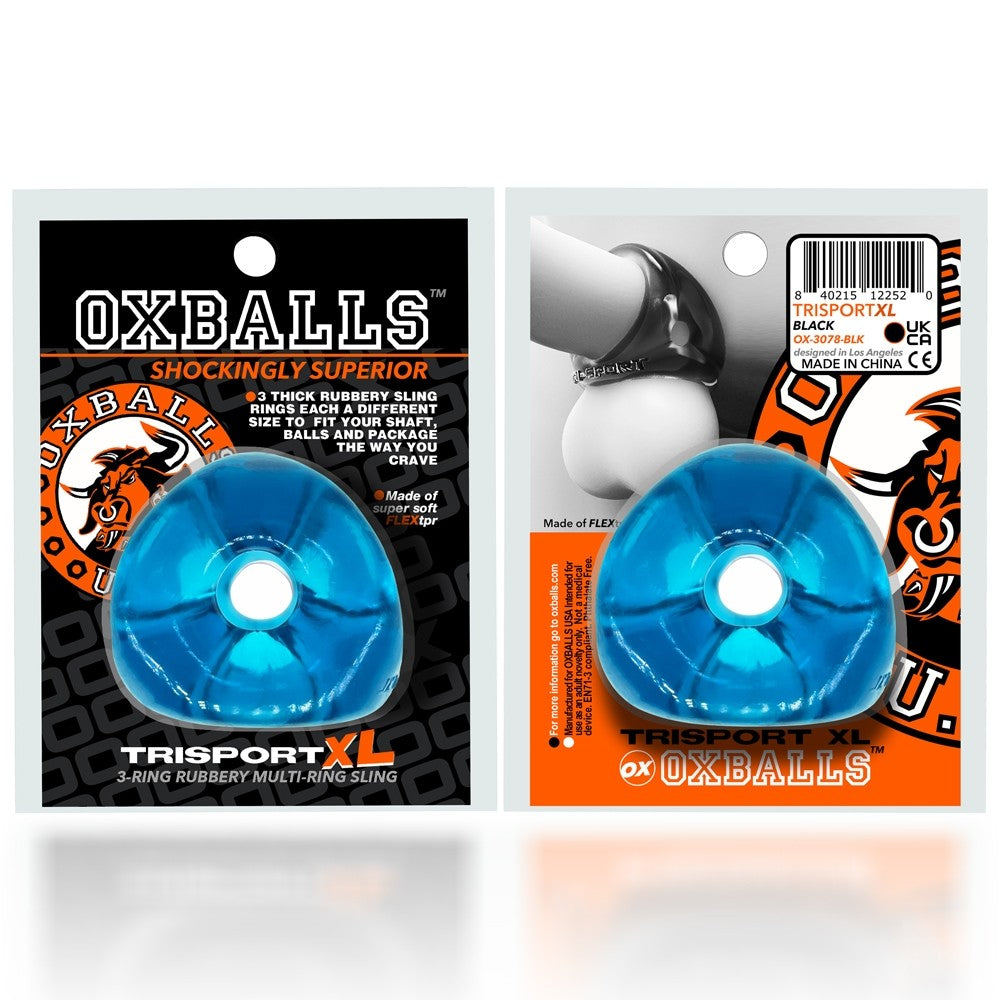 Oxballs Tri Sport XL Cockring - Space Blue