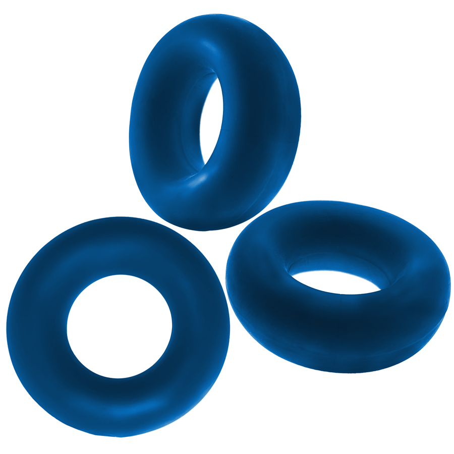 Oxballs Fat Willy Rings 3 Pack Jumbo C Rings - Space Blue