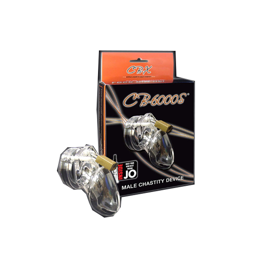 CB 6000S Male Chastity Device Small - Clear