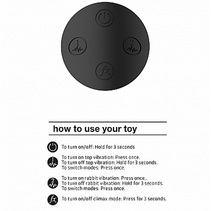 Shots Vive Kyra Pulse Clitoral Rabbit Vibrator - Black