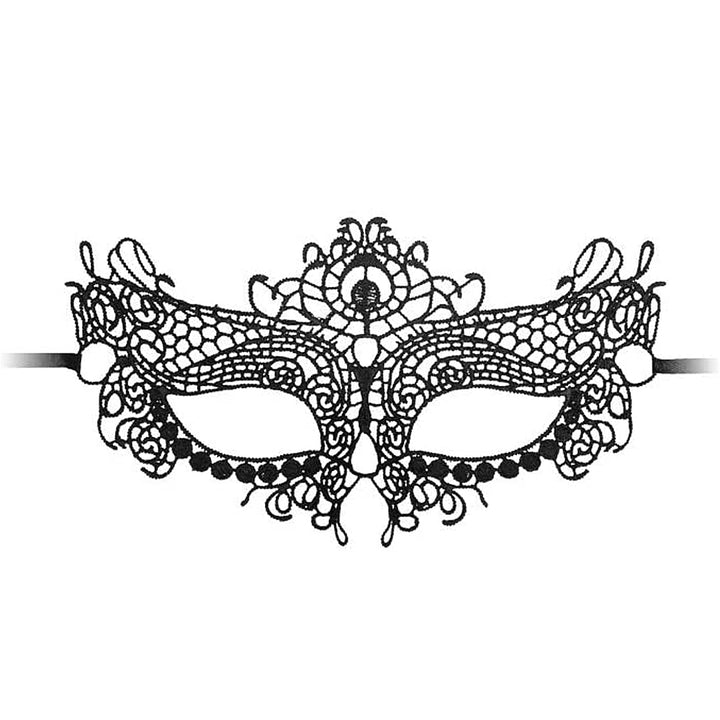 Shots OUCH! Queen Lace Mask - Black