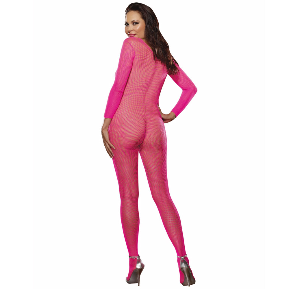 Dreamgirl Lingerie Body Stocking Neon Pink Queen 0015X