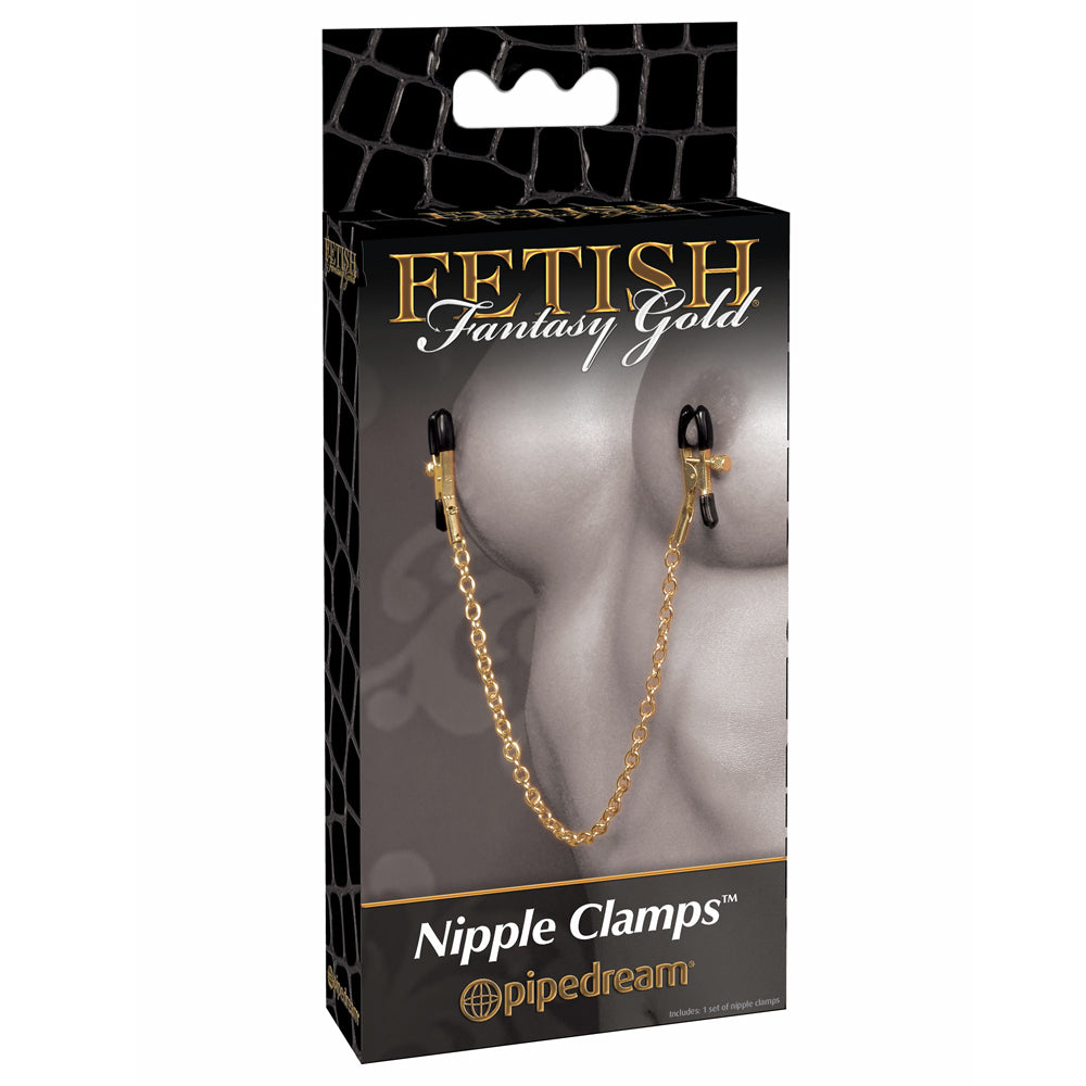 Pipedream Fetish Fantasy Gold Chain Nipple Clamps
