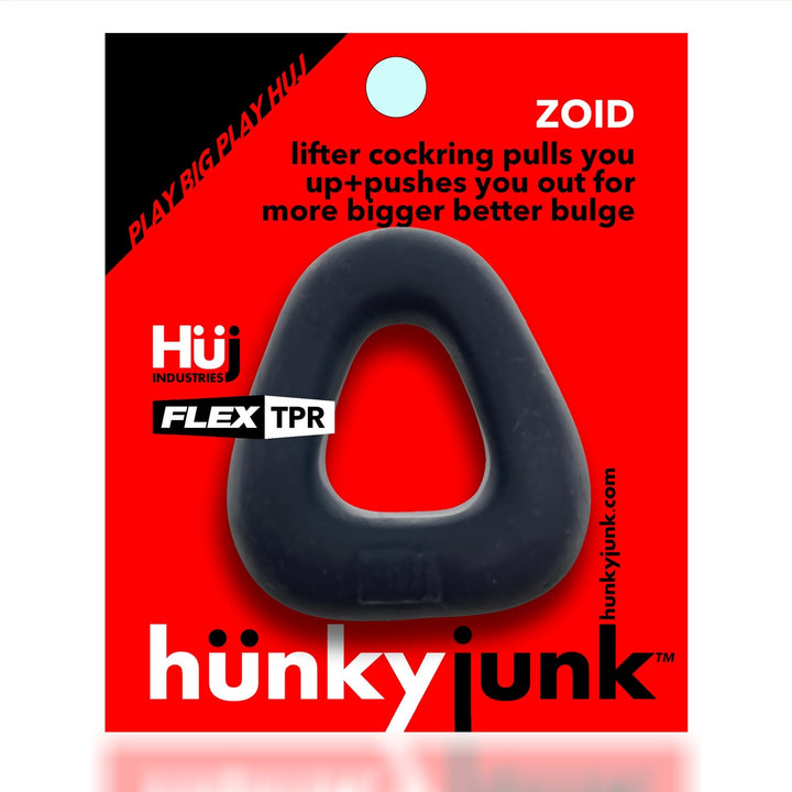 HunkyJunk Zoid Trapazoid Lifter Cock Ring - Tar